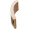 Ekena Millwork 5-inch W x 8-inch D x 12-inch H Lafayette Rough Cedar Woodgrain TimberThane Knee Brace, Primed BRCUR05X08X12LFTRCPR - alternate 6